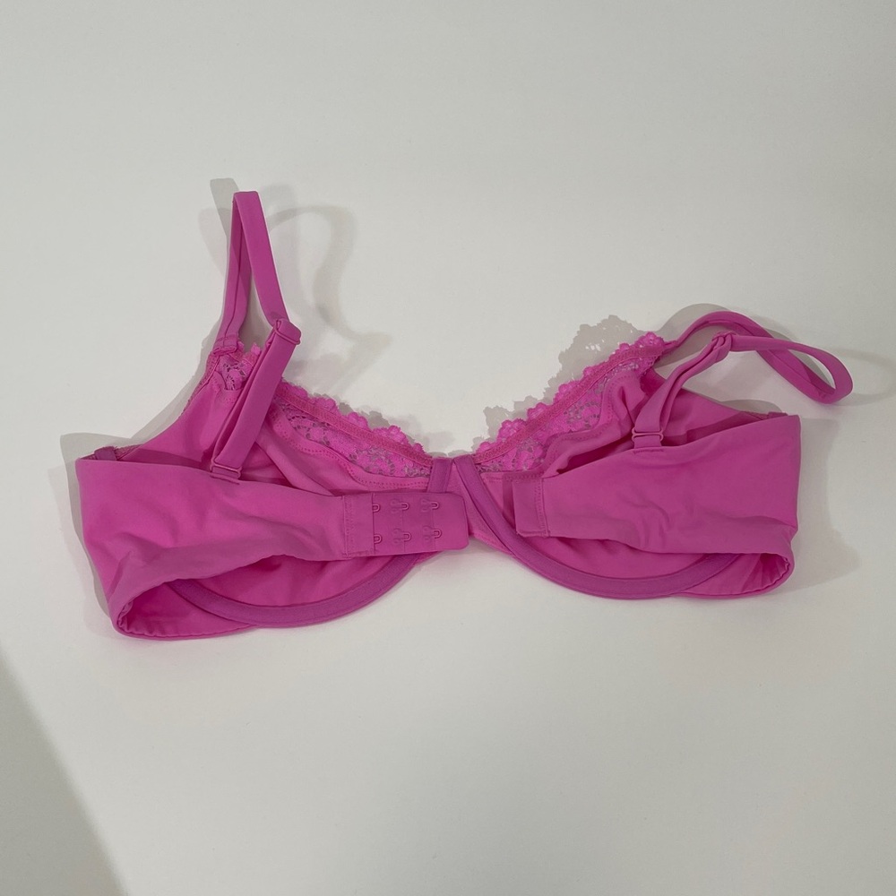Skims Fits Everybody Unlined Underwire Lace Bra 34DDD Orchid NWOT - Picture 7 of 7